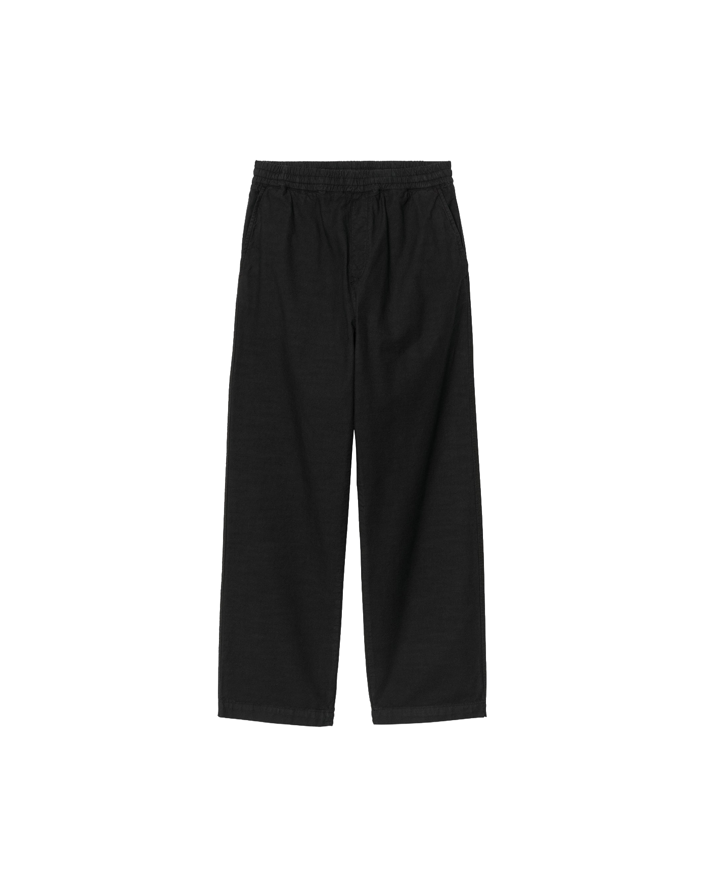 Pantalon Carhartt WIP noir taille élastique coupe large face