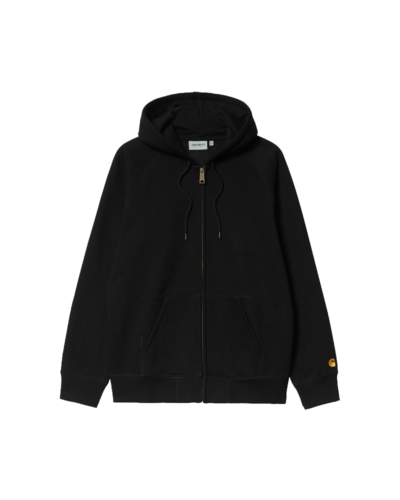 HOODED CHASE JACKET BLACK / GOLD