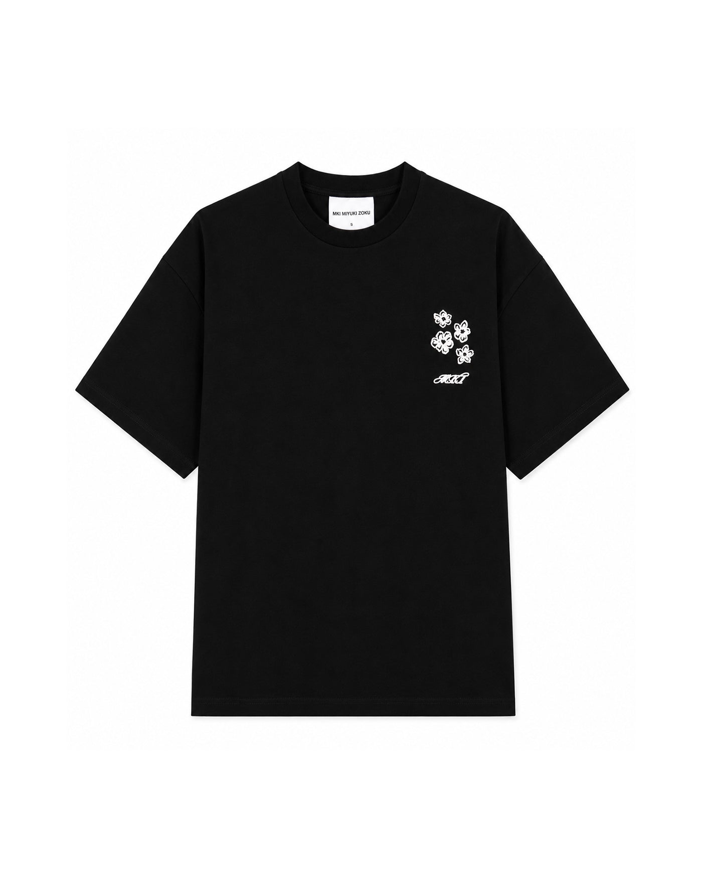 HIBISCUS T-SHIRT BLACK