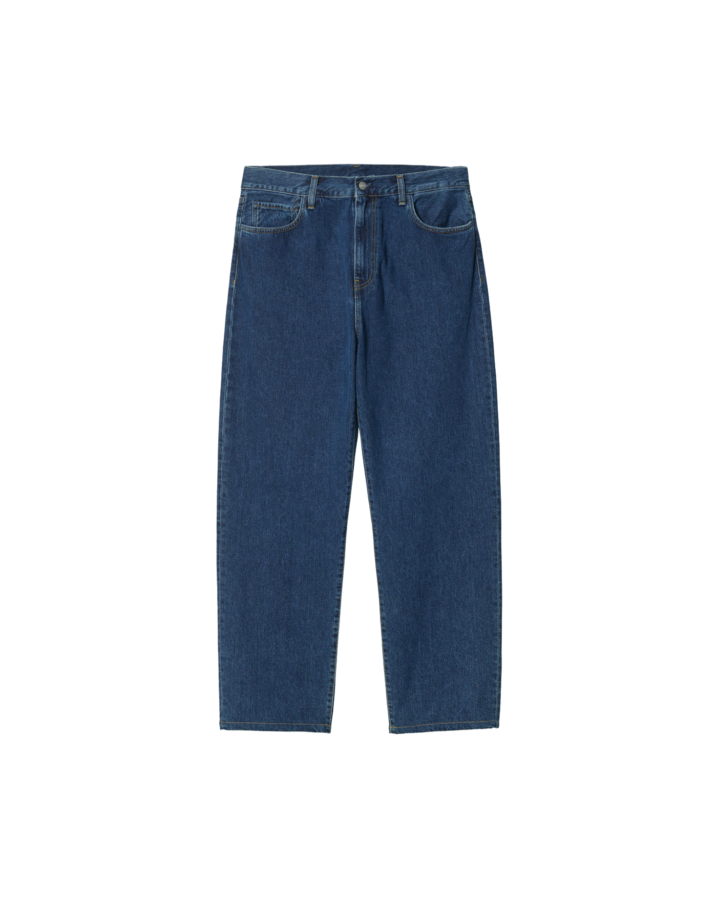 Jeans Carhartt WIP bleu indigo stone washed modèle Landon face