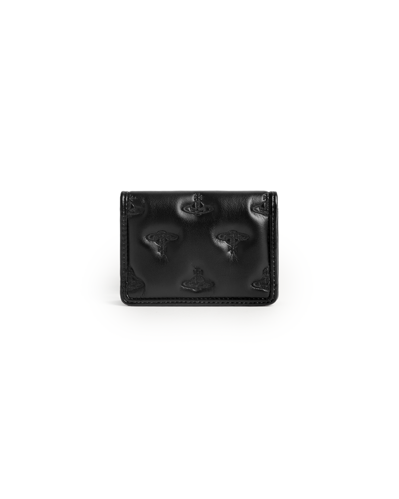 FLAP CARD HOLDER BLACK