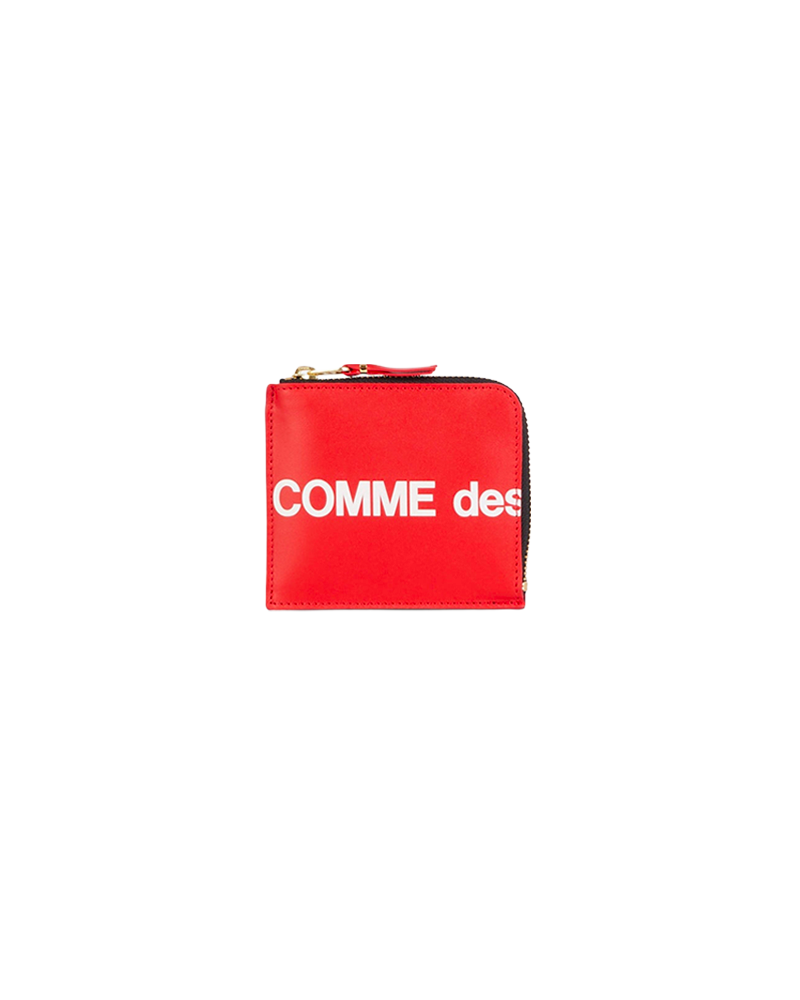 WALLET HUGO LOGO ROUGE