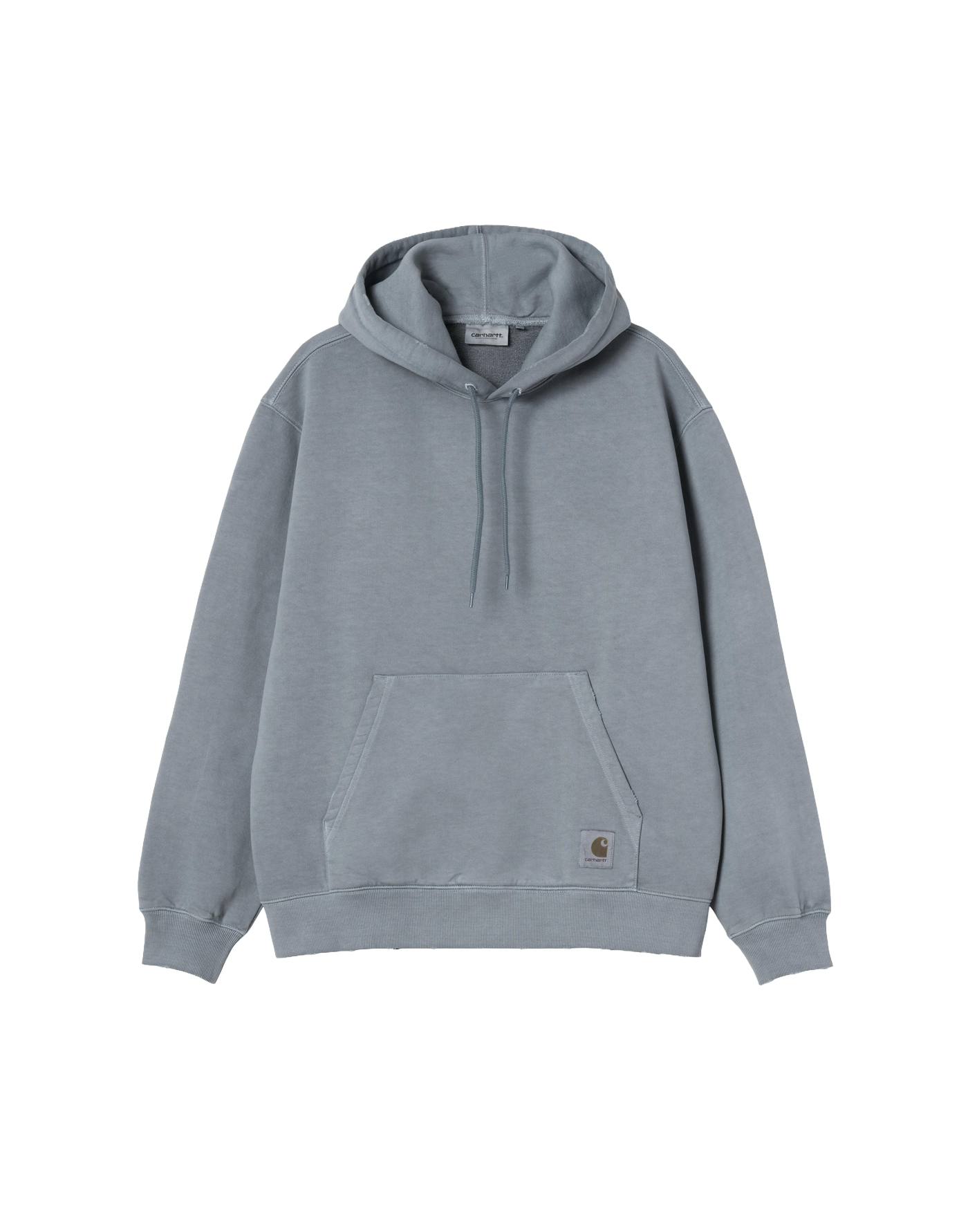 Sweat à capuche Carhartt WIP Torion bleu gris délavé poche face