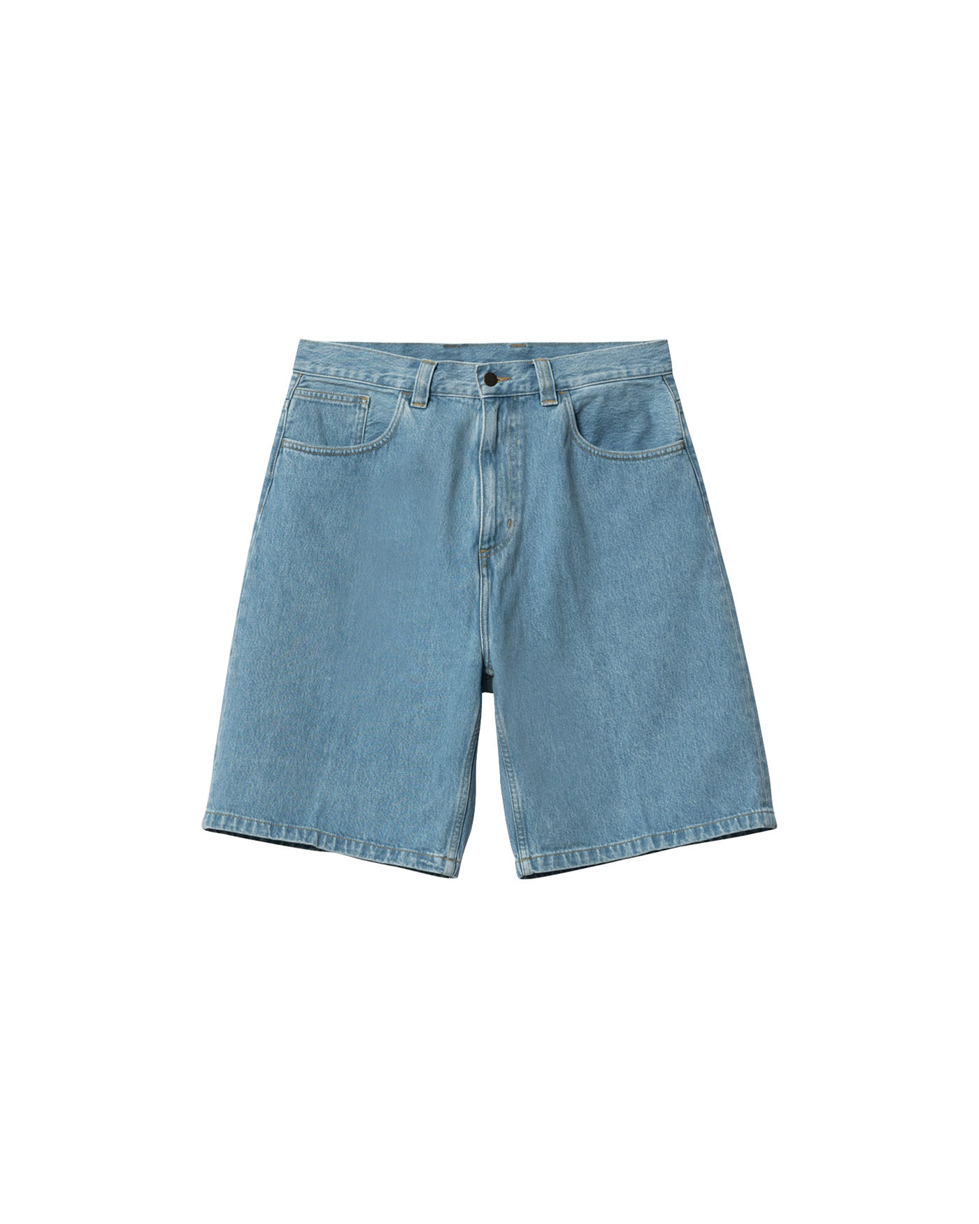 Short denim Carhartt WIP Brandon bleu bleached délavé vue face