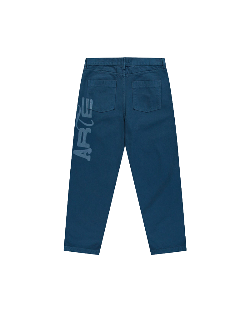 STENCIL UNIFORM DENIM PANTS NAVY