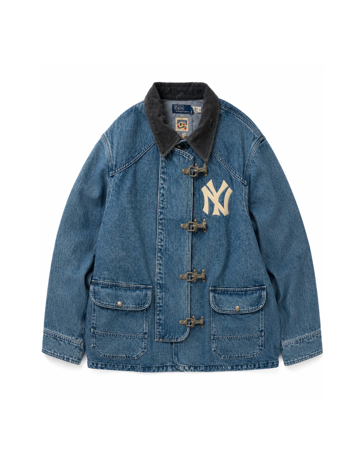 Veste denim Ralph Lauren x New York Yankees bleue face à plat