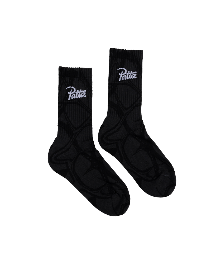 CHAUSSETTES THORNS GREY PINSTRIPE