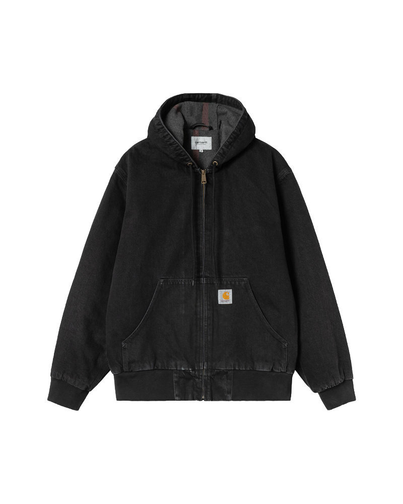 OG ACTIVE JACKET BLACK STONE WASHED