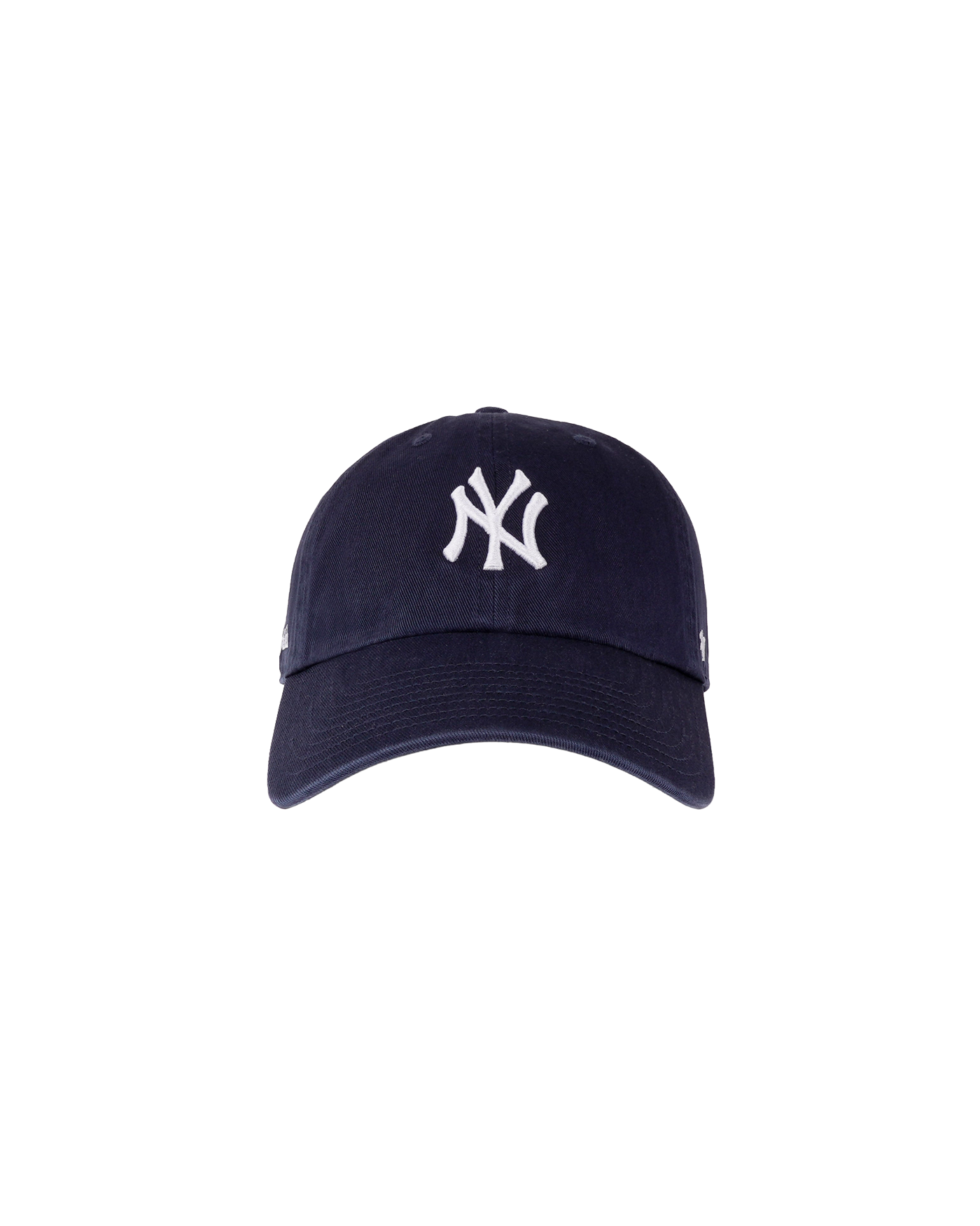 Casquette Sporty & Rich Yankees bleu marine logo NY blanc brodé face