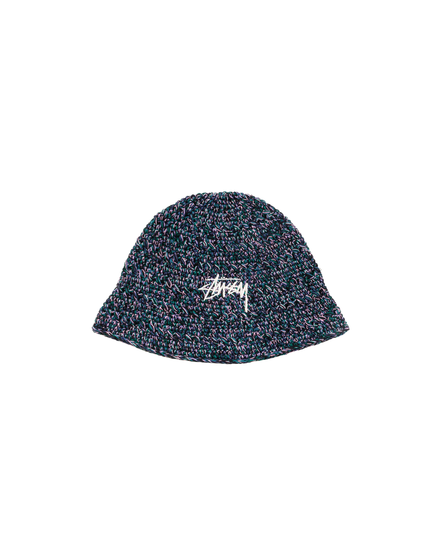 Bucket hat Stüssy Hemp Stock crochet multicolore marine face