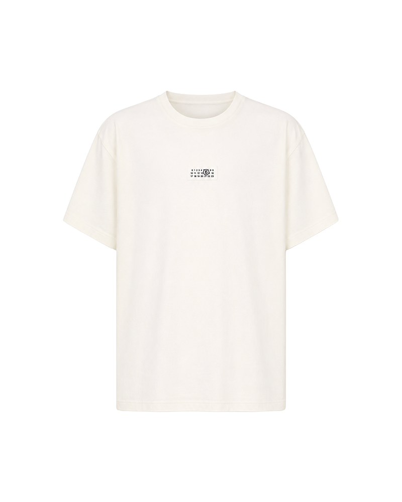 T-SHIRT NUMERIC MN6 EN COTON BLANC