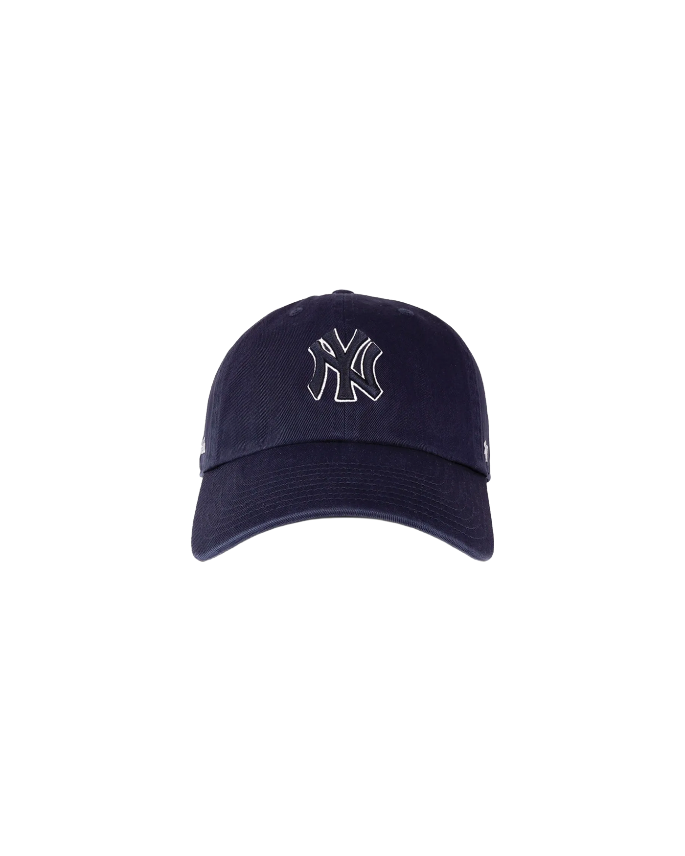 Casquette Sporty & Rich Yankees bleu marine logo NY brodé blanc face