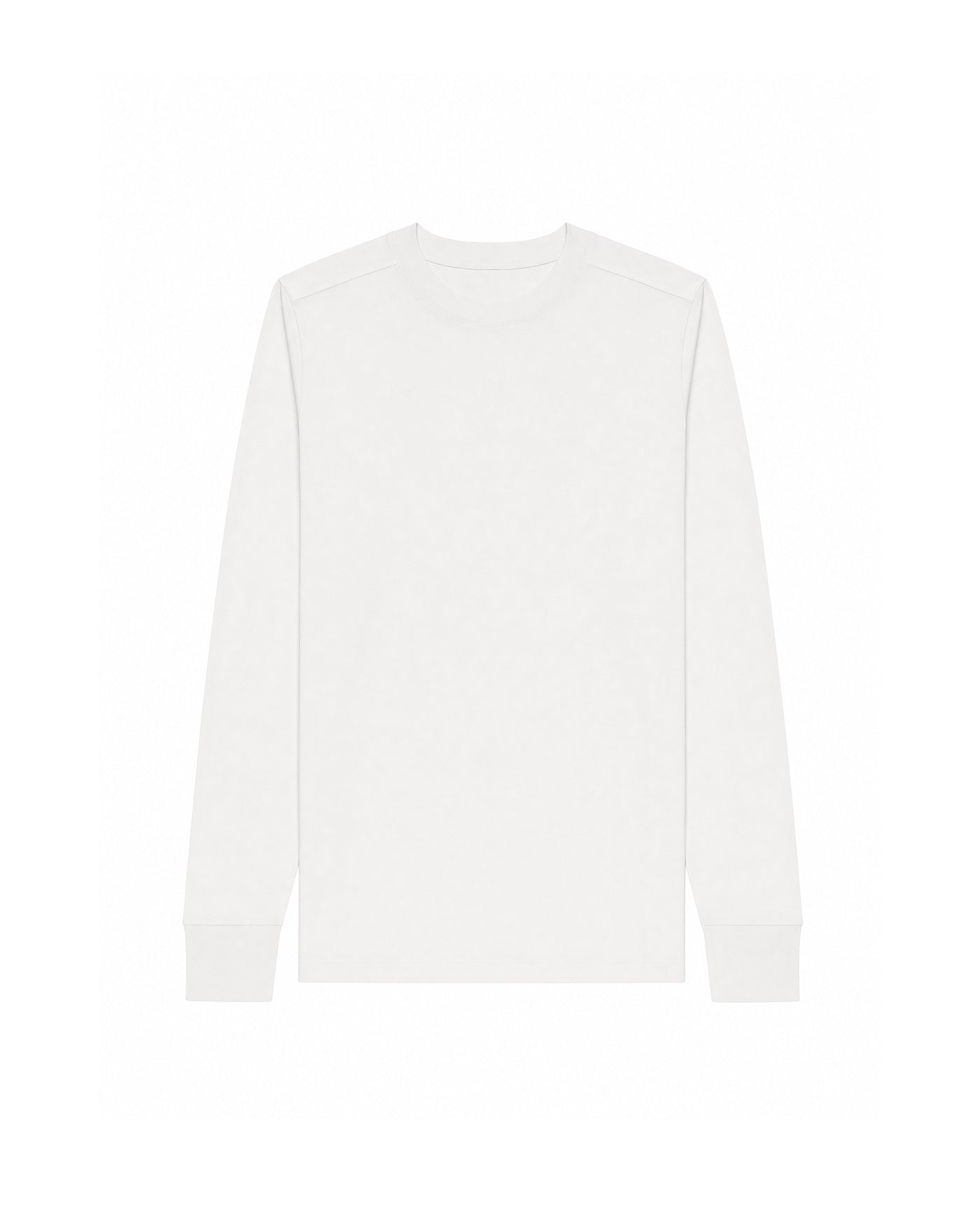 Sweat crewneck Rick Owens DRKSHDW blanc cassé vue face à plat sur fond blanc