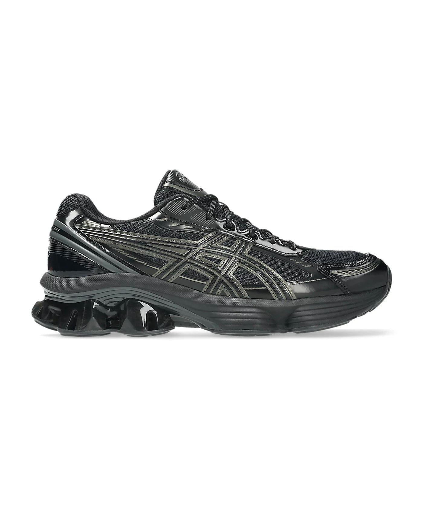 Sneakers Asics Gel-Kinetic Fluent coloris noir total vue profil gauche