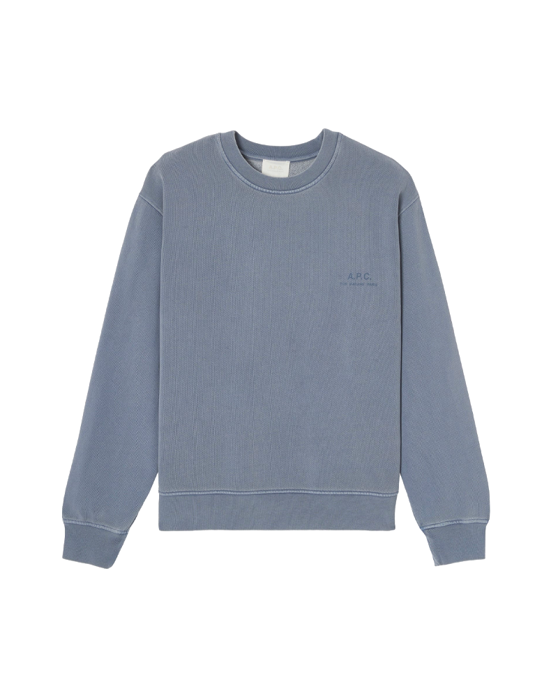 SWEATSHIRT FERNANDO BLEU GRIS