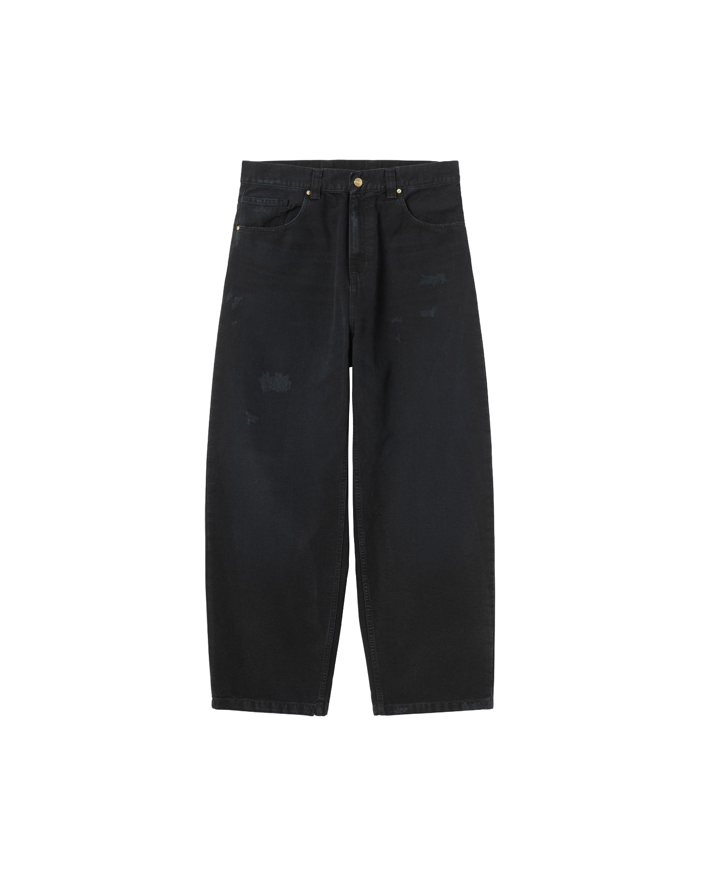 Pantalon Brandon Carhartt WIP noir délavé grind wash coupe large face