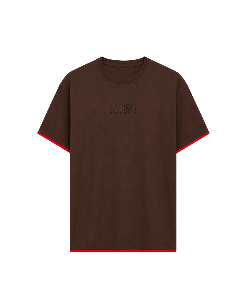 T-SHIRT REVERSIBLE MN6 COTON NOIR