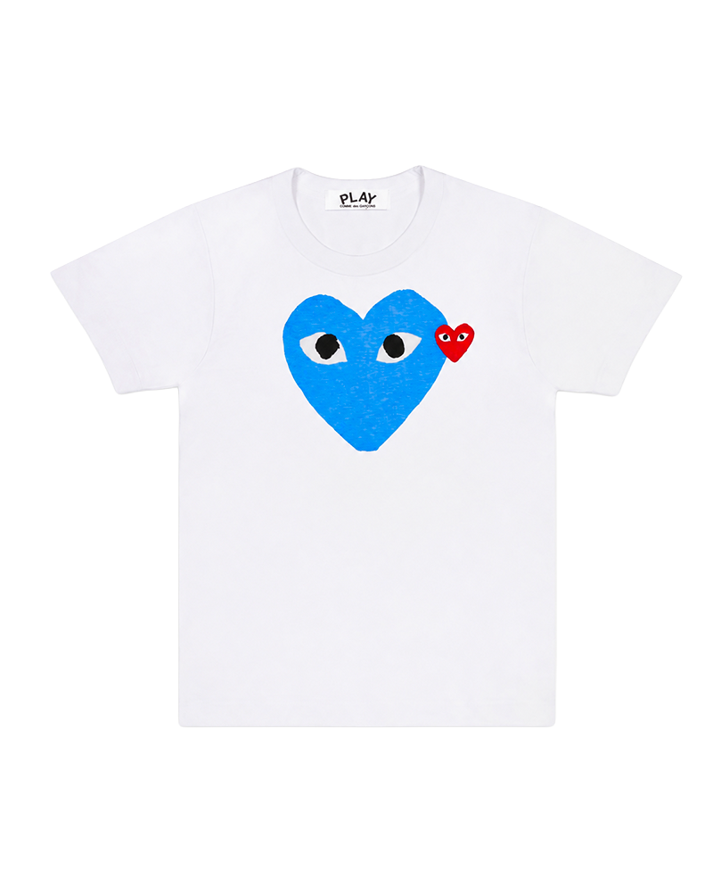 T-SHIRT RED EMBLEM KNIT BLUE