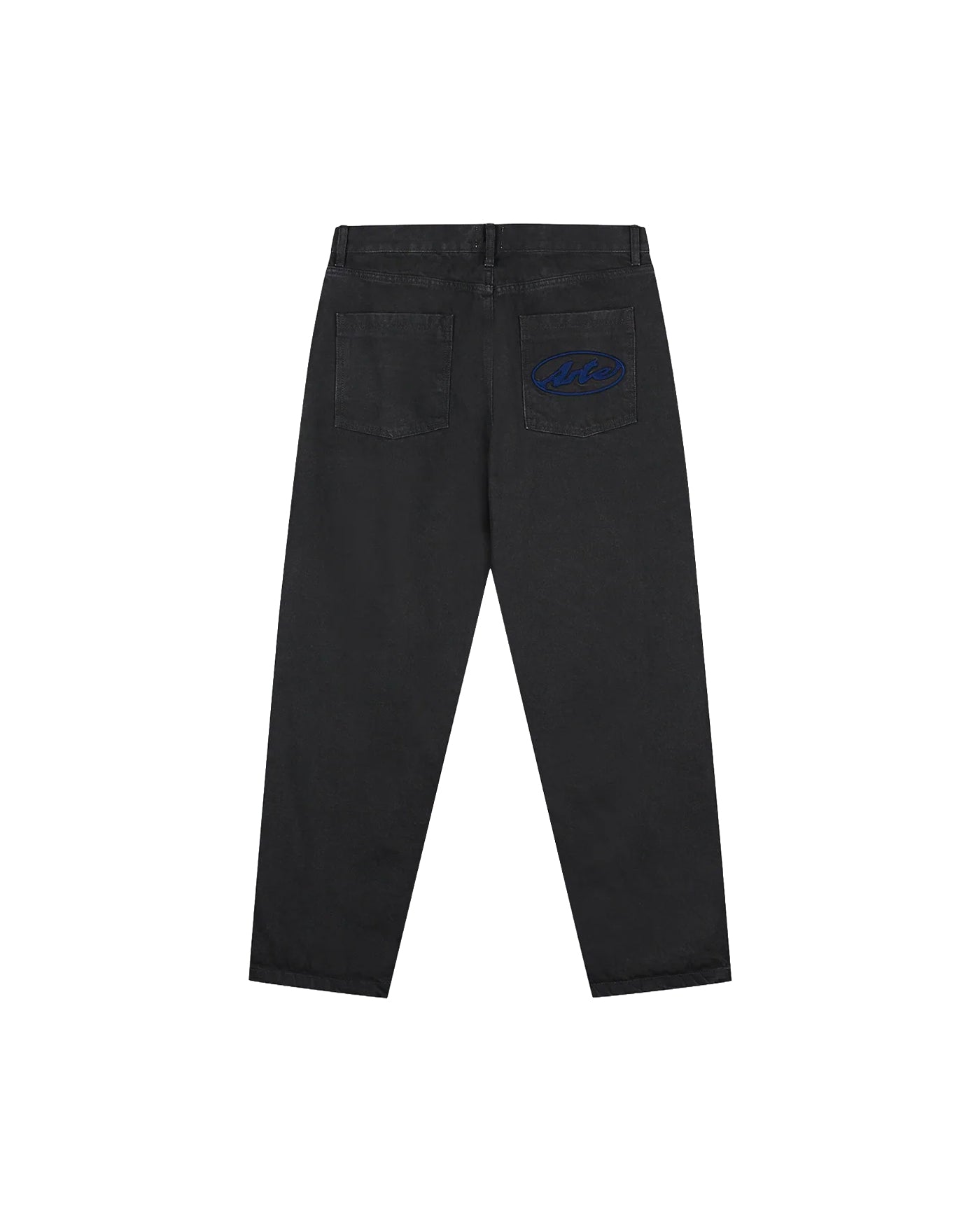 Pantalon Arte Antwerp noir logo circle brodé poche arrière dos