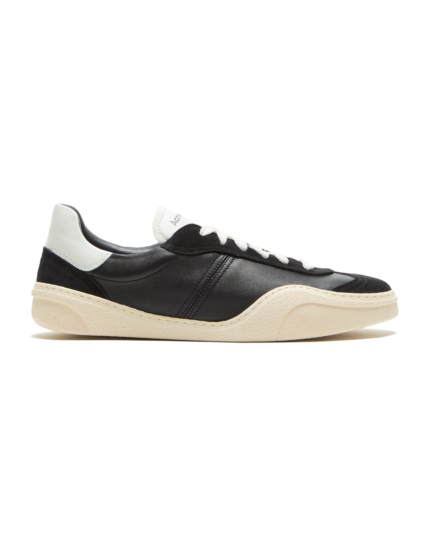 Sneakers Acne Studios Bar Drago M noires et blanches profil gauche