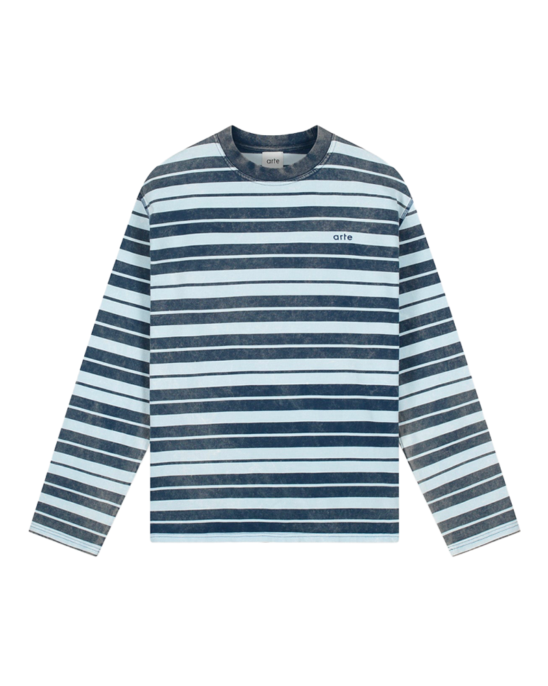 SUNFADE STRIPED LONGSLEEVE NAVY/LIGHT BLUE