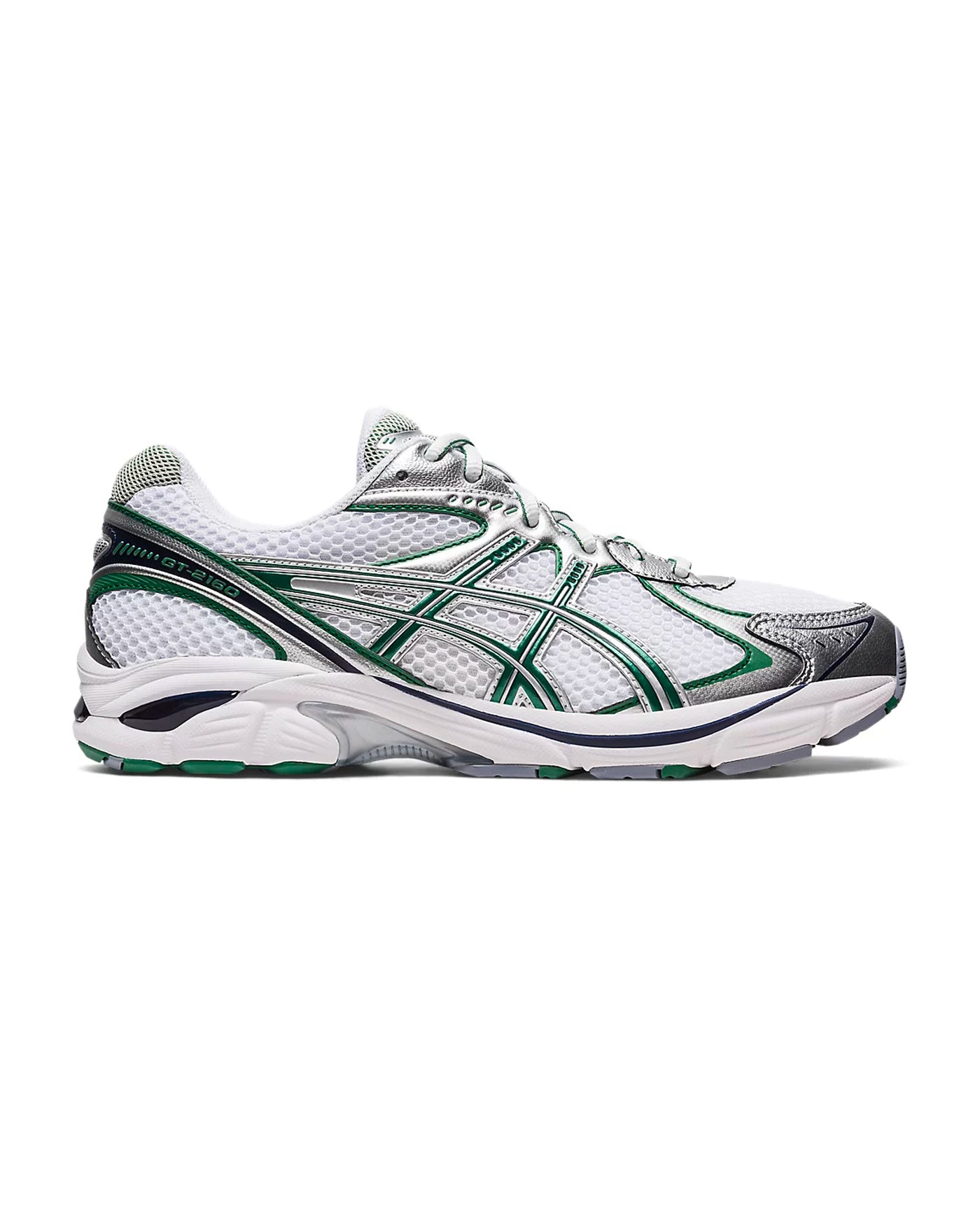 Sneakers ASICS GT 2160 coloris blanc et vert shamrock profil gauche