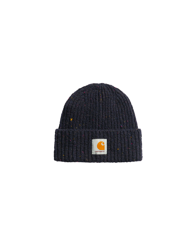 ANGLISTIC BEANIE SPECKLED DARK NAVY