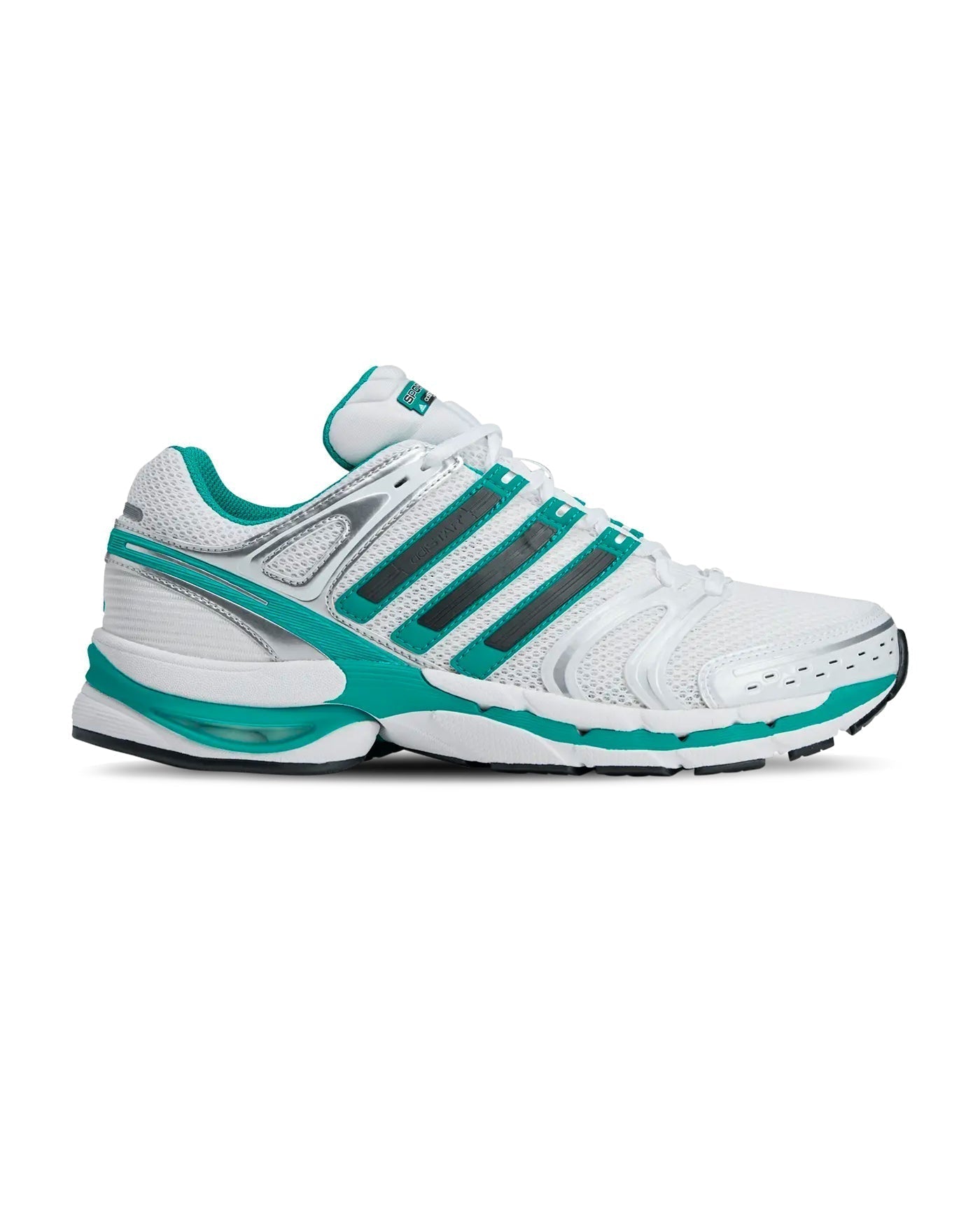 Sneakers Adidas Adistar Control Sporty & Rich blanc turquoise profil gauche