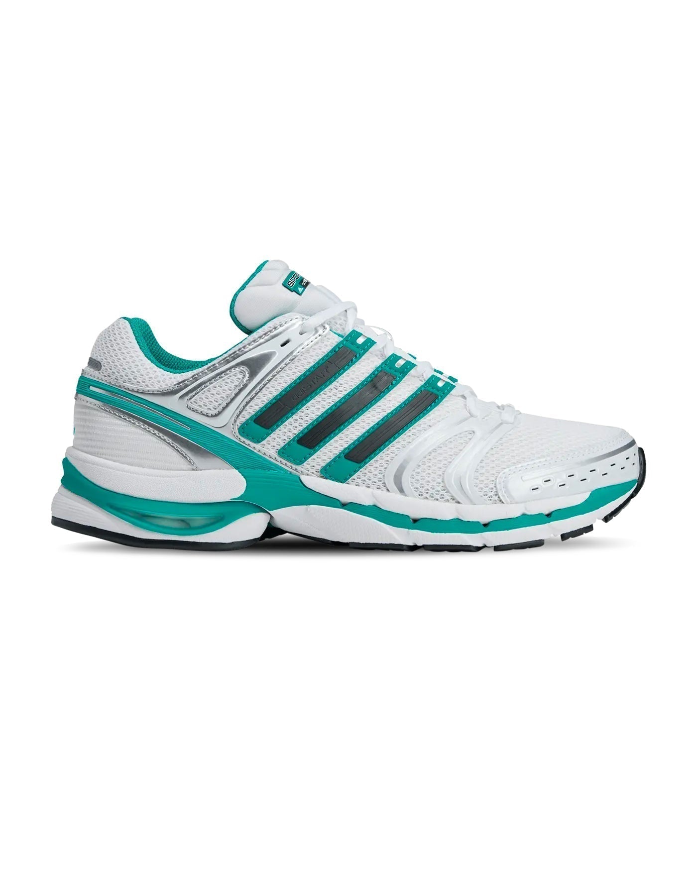 Sneakers Adidas Adistar Control Sporty & Rich blanc turquoise profil gauche