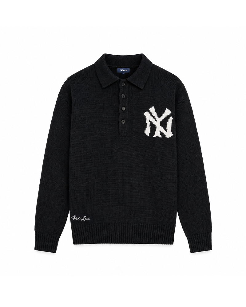 POLO SWEATER MLB WOOL CASHMERE POLO BLACK MULTI