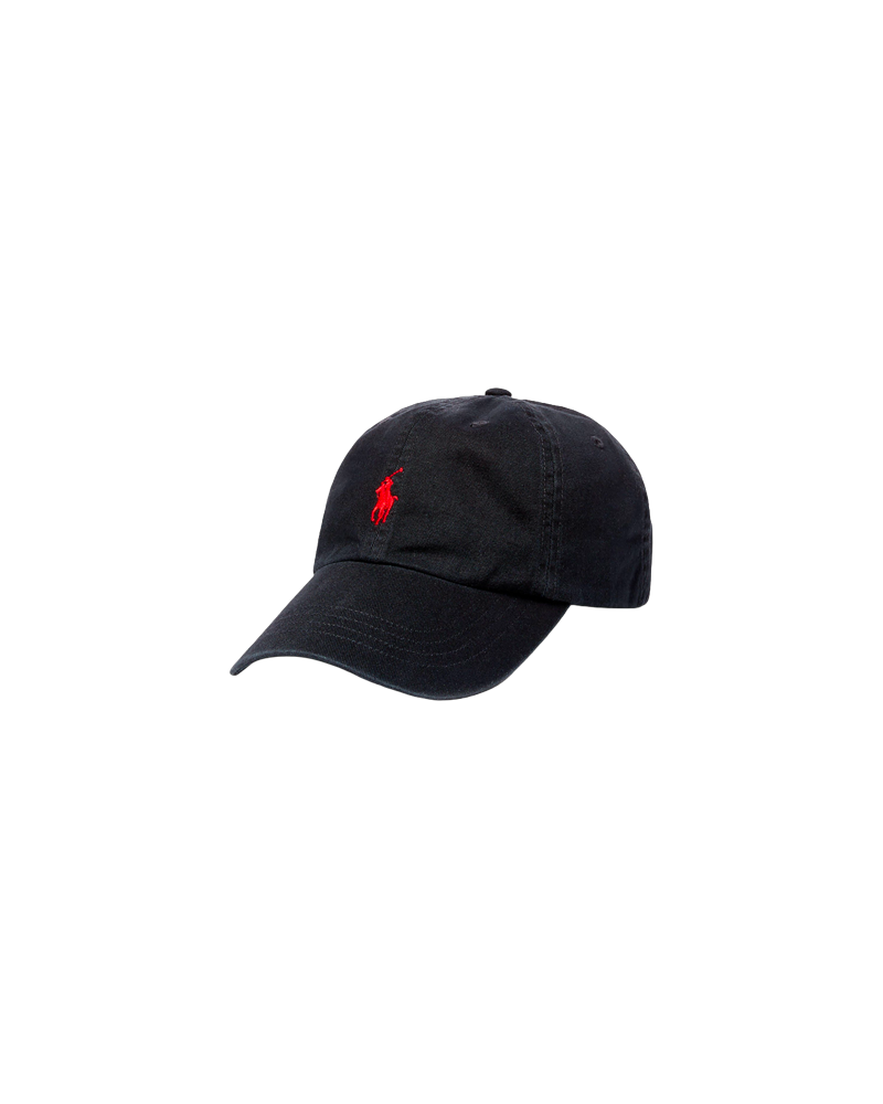CAP CLASSIC SPORT POLO BLACK RL 2000 RED