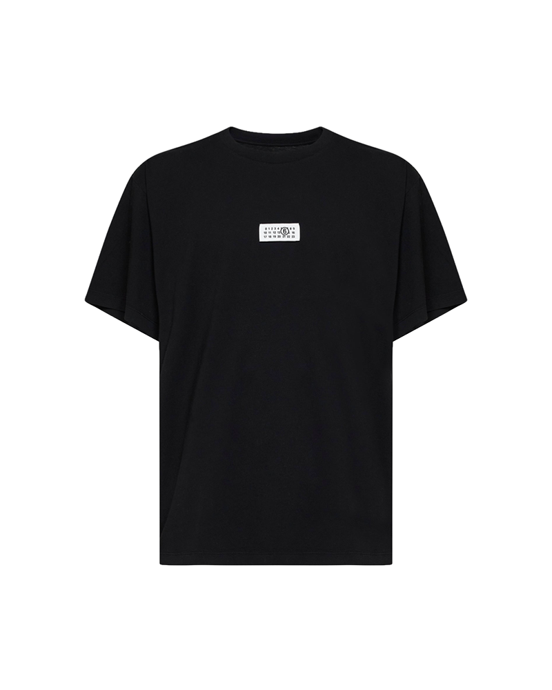 T-SHIRT NUMERIC MN6 EN COTON NOIR