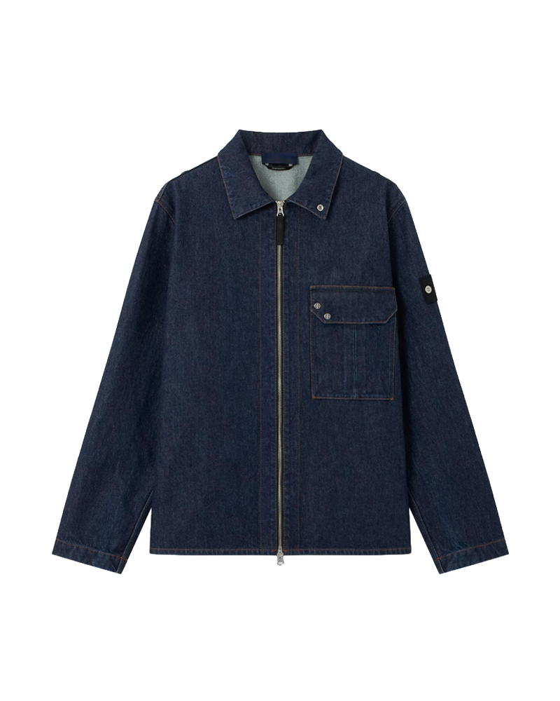 OVERSHIRT 1200002 S00J7 BLUE RINSE