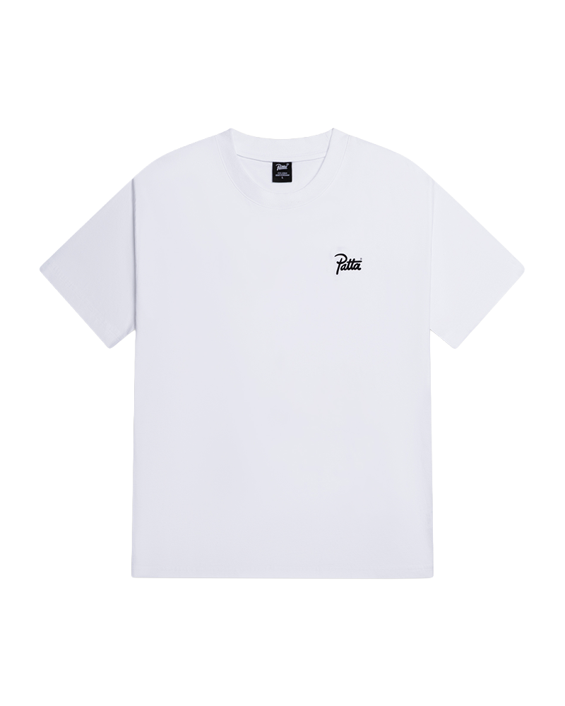 TSHIRT SCRIPT LOGO WHITE