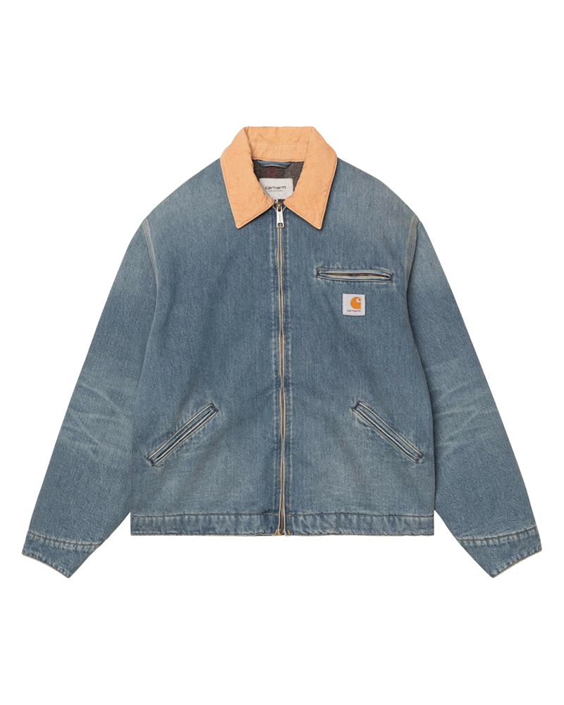 OG DETROIT JACKET BLUE / DUSTY H BROWN OLD USED WASH