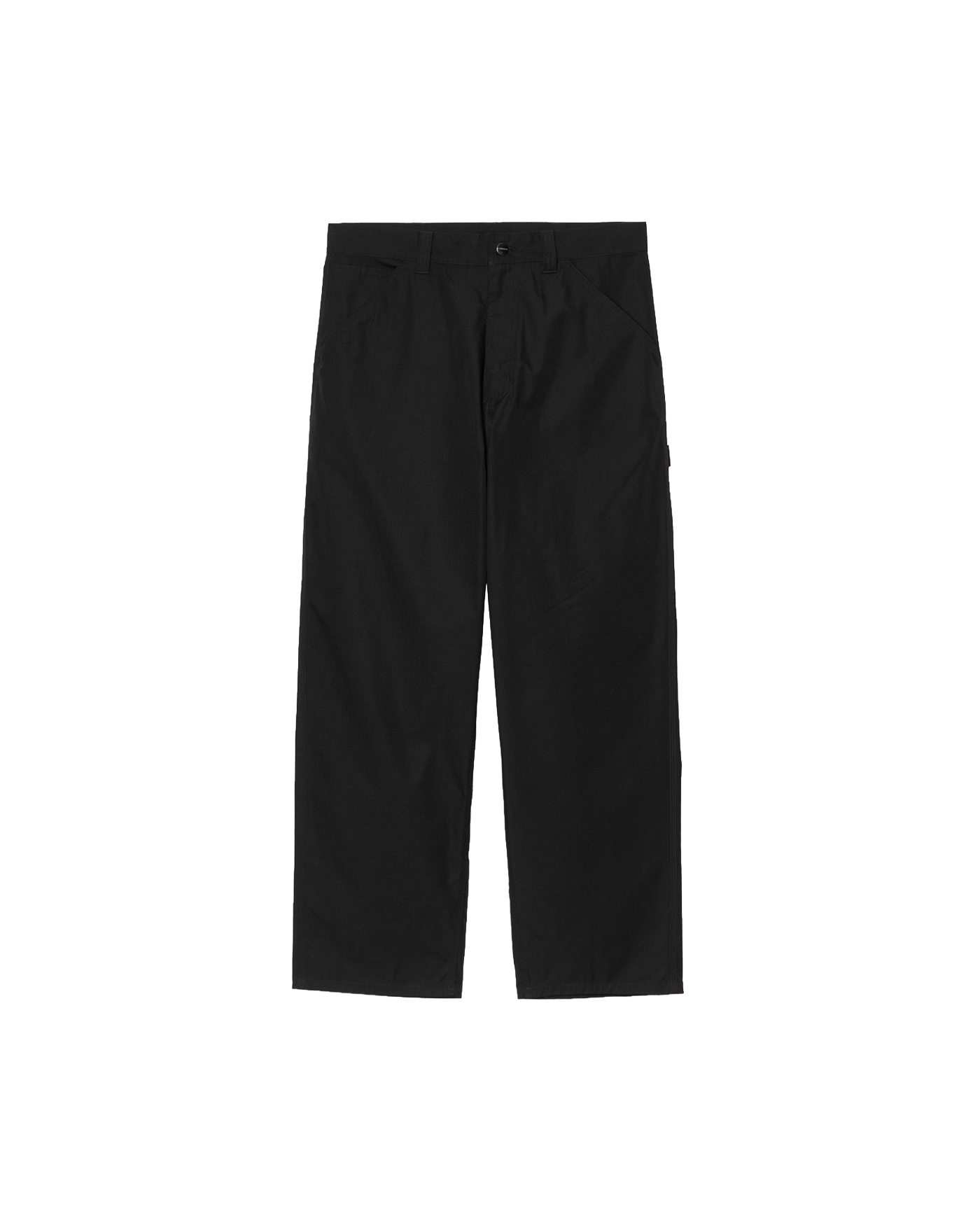 Pantalon Carhartt WIP noir simple genouillère coupe large face