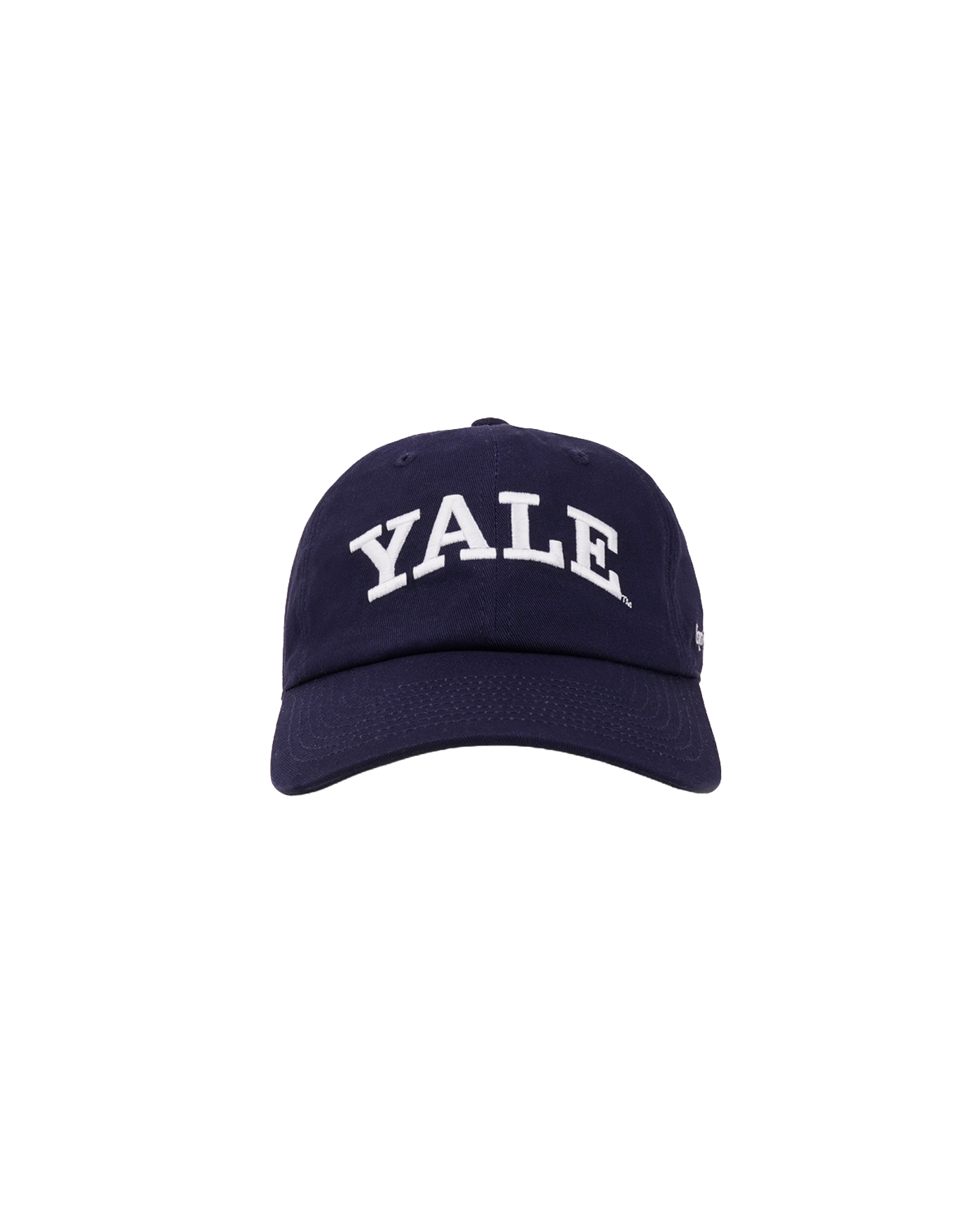 Casquette Sporty & Rich Yale Classic bleu marine broderie blanche face