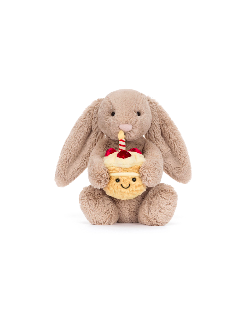 BASHFUL BEIGE BUNNY 'BIRTHDAY'