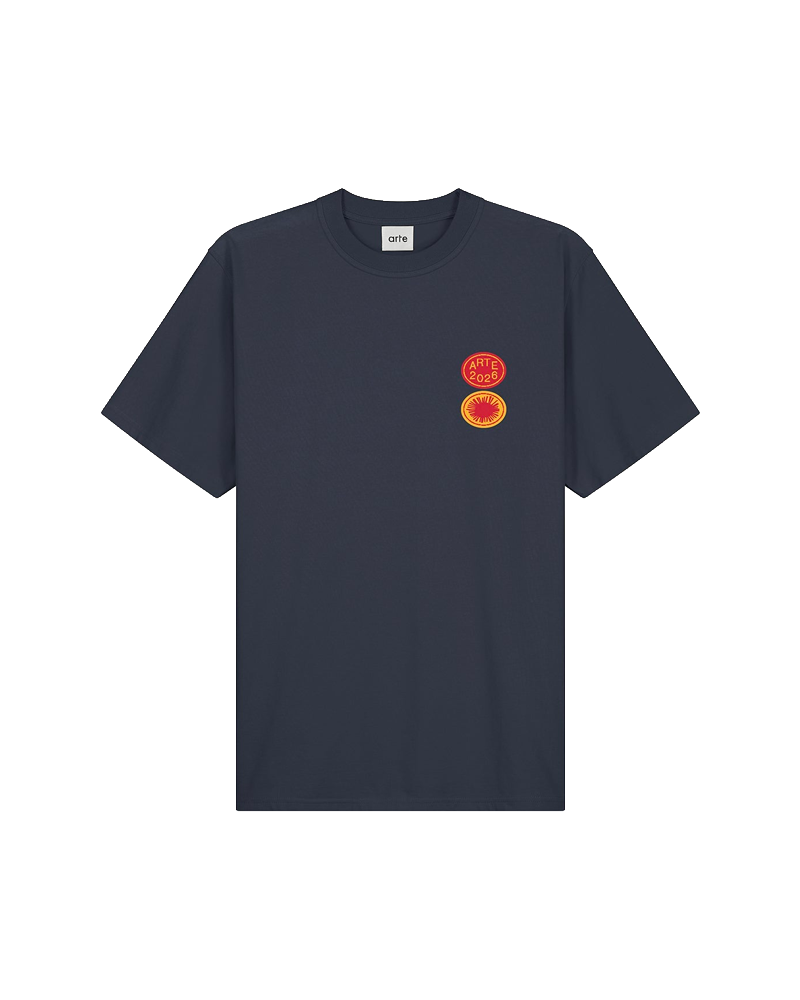 SUN STAMP T-SHIRT NAVY