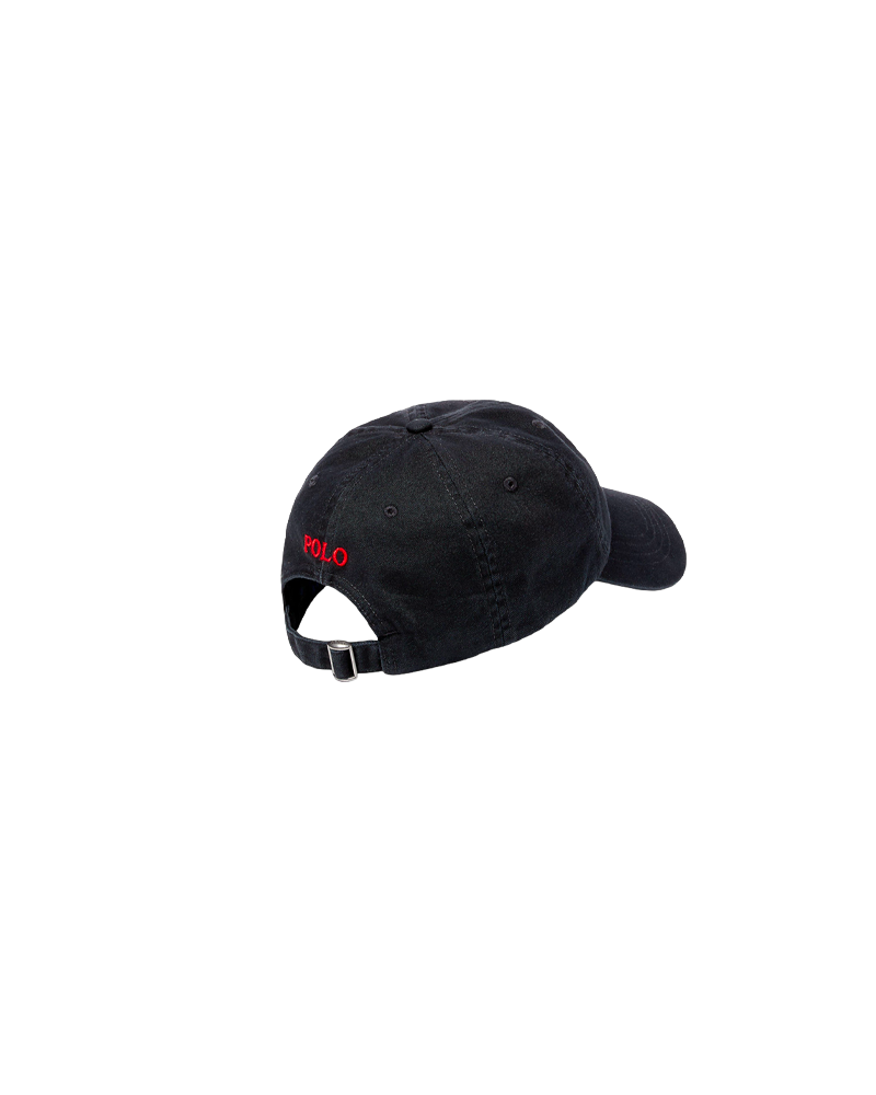 CAP CLASSIC SPORT POLO BLACK RL 2000 RED