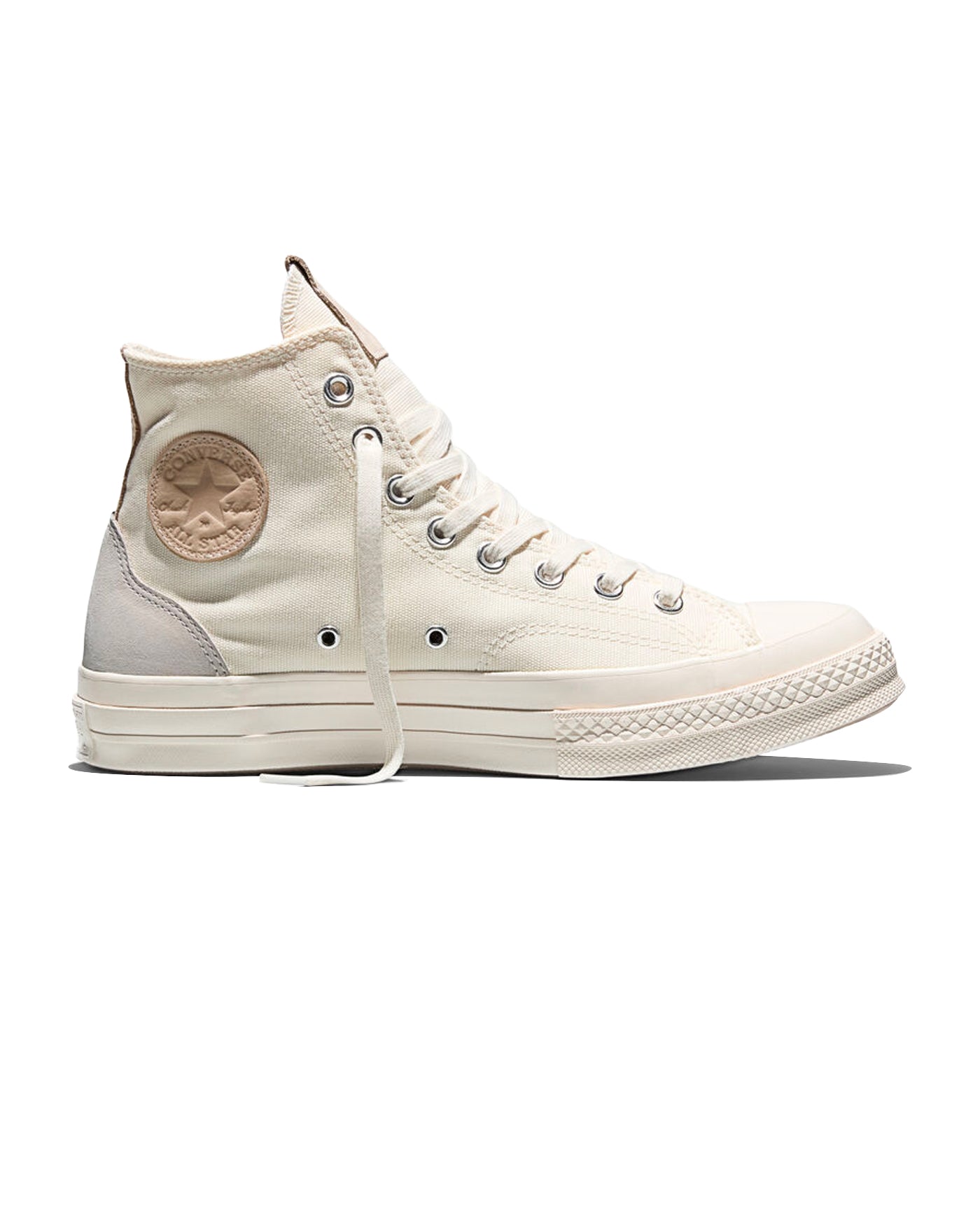 Sneakers Converse Chuck 70 Hi ecru cream vintage profil gauche
