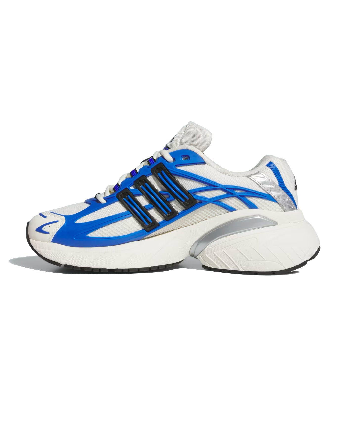Sneakers Adidas Adistar XLG 2.0 bleu royal et blanc, vue profil droit