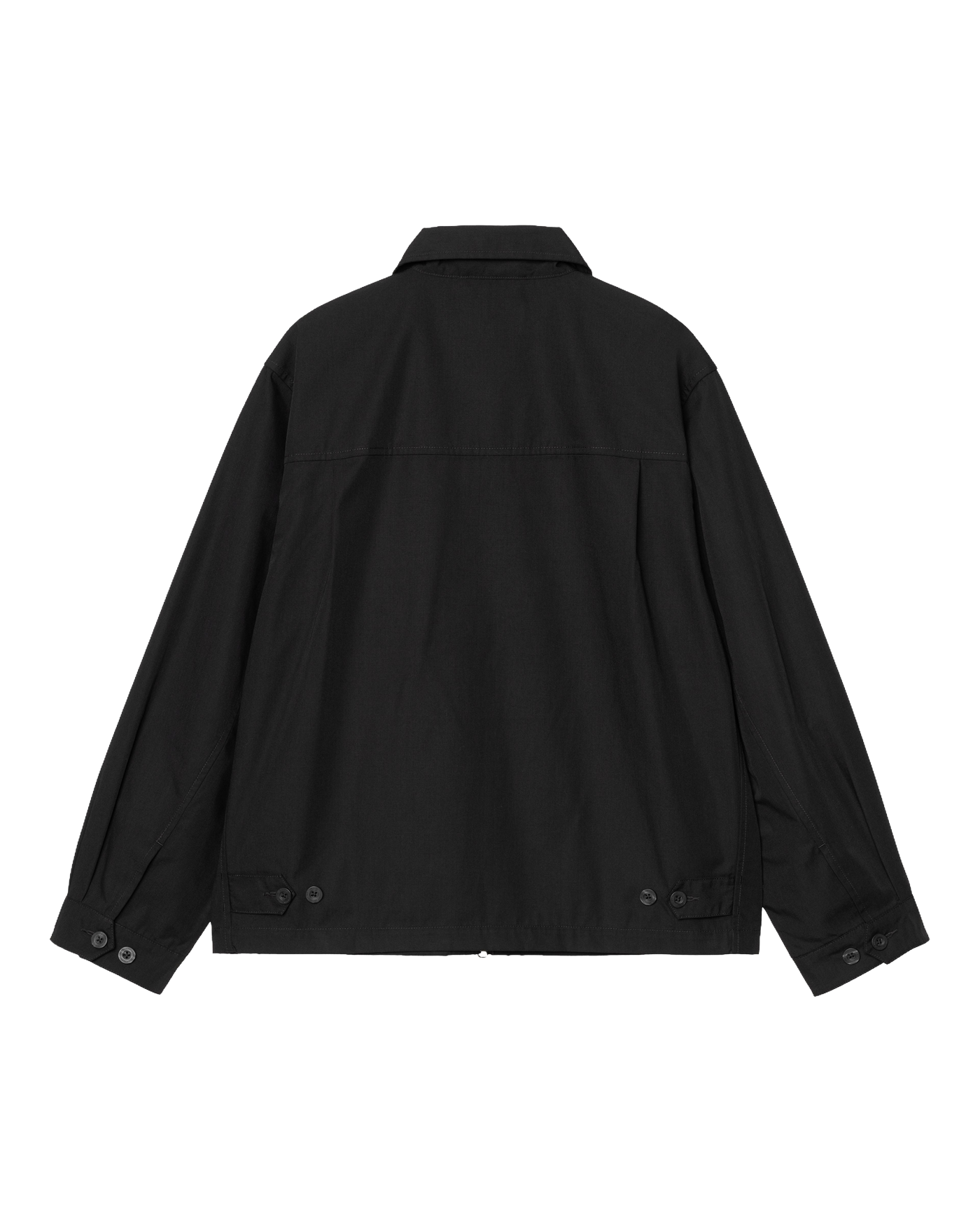 Veste de travail Carhartt WIP Postal noire col chemise zippée dos