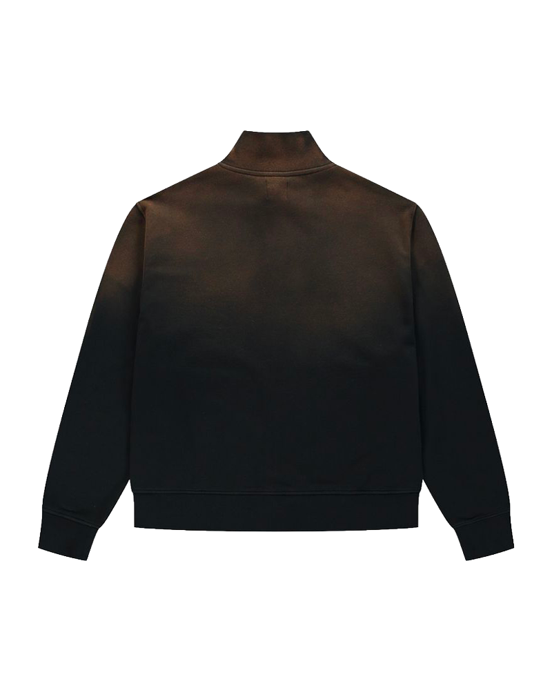 SUNFADE UNIFORM ZIP SWEATSHIRT BLACK