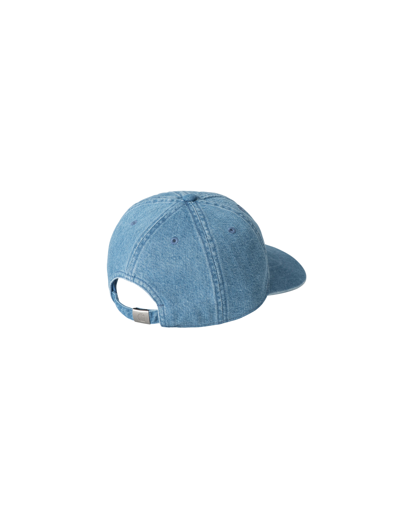 Casquette Carhartt WIP Lucas bleu délavé denim réglette métallique dos