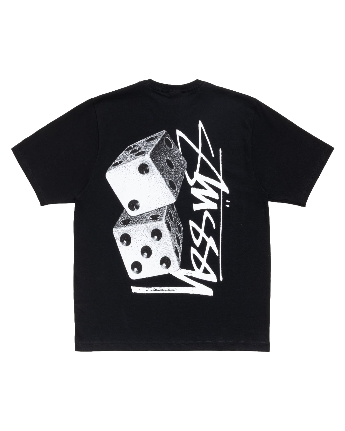 T-shirt Stüssy Tall Dice noir grand imprimé dés graphique vue dos