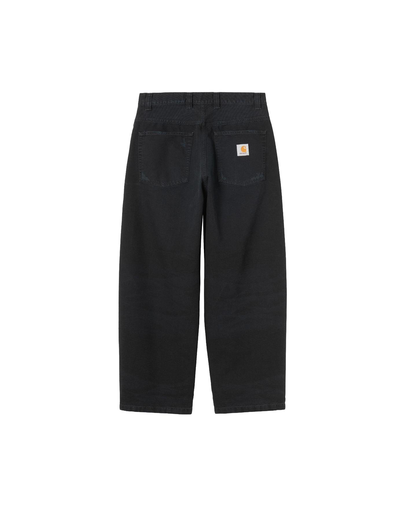 Pantalon Brandon Carhartt WIP noir délavé grind wash coupe large dos