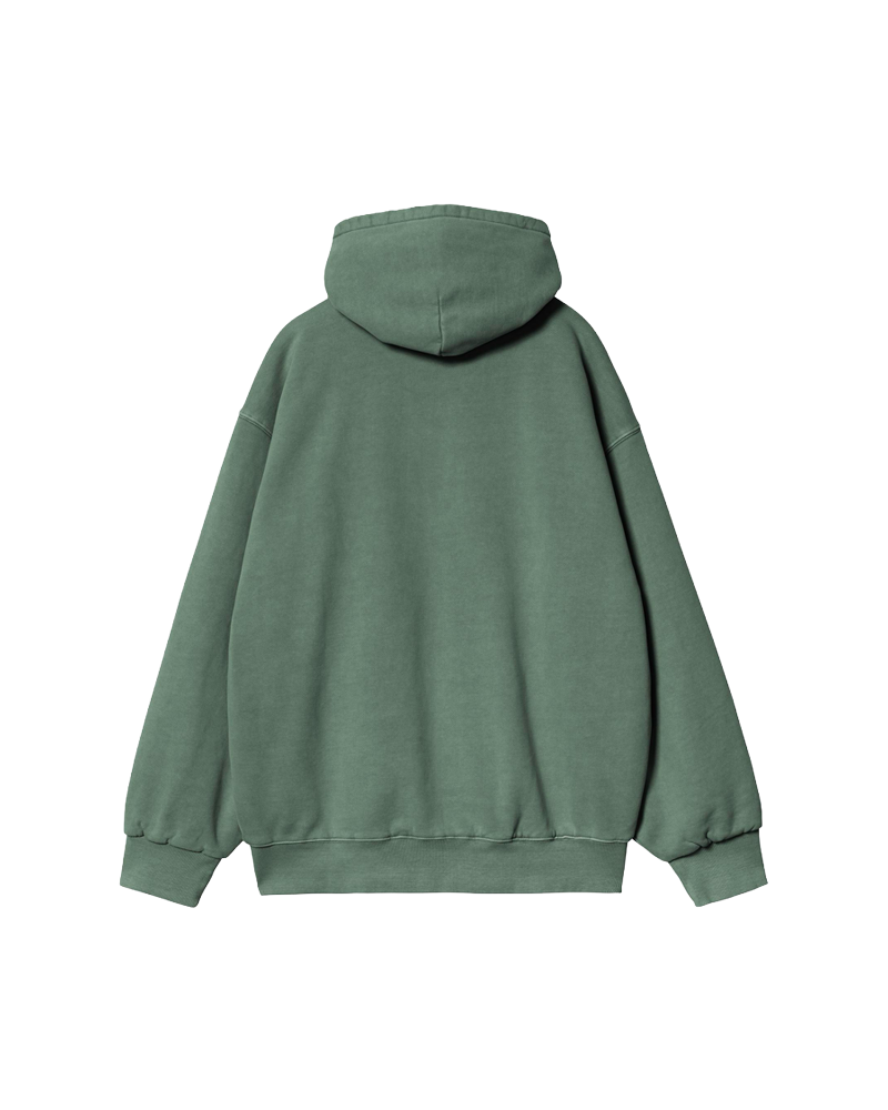 HOODED VISTA JACKET DARK SCARAB GARMENT DYED