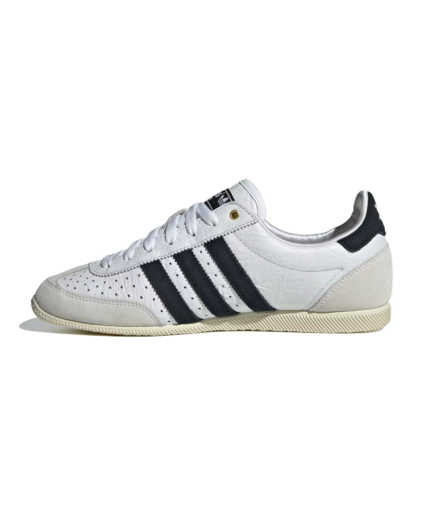 Sneakers Adidas Japan blanc et noir bandes noires profil droit