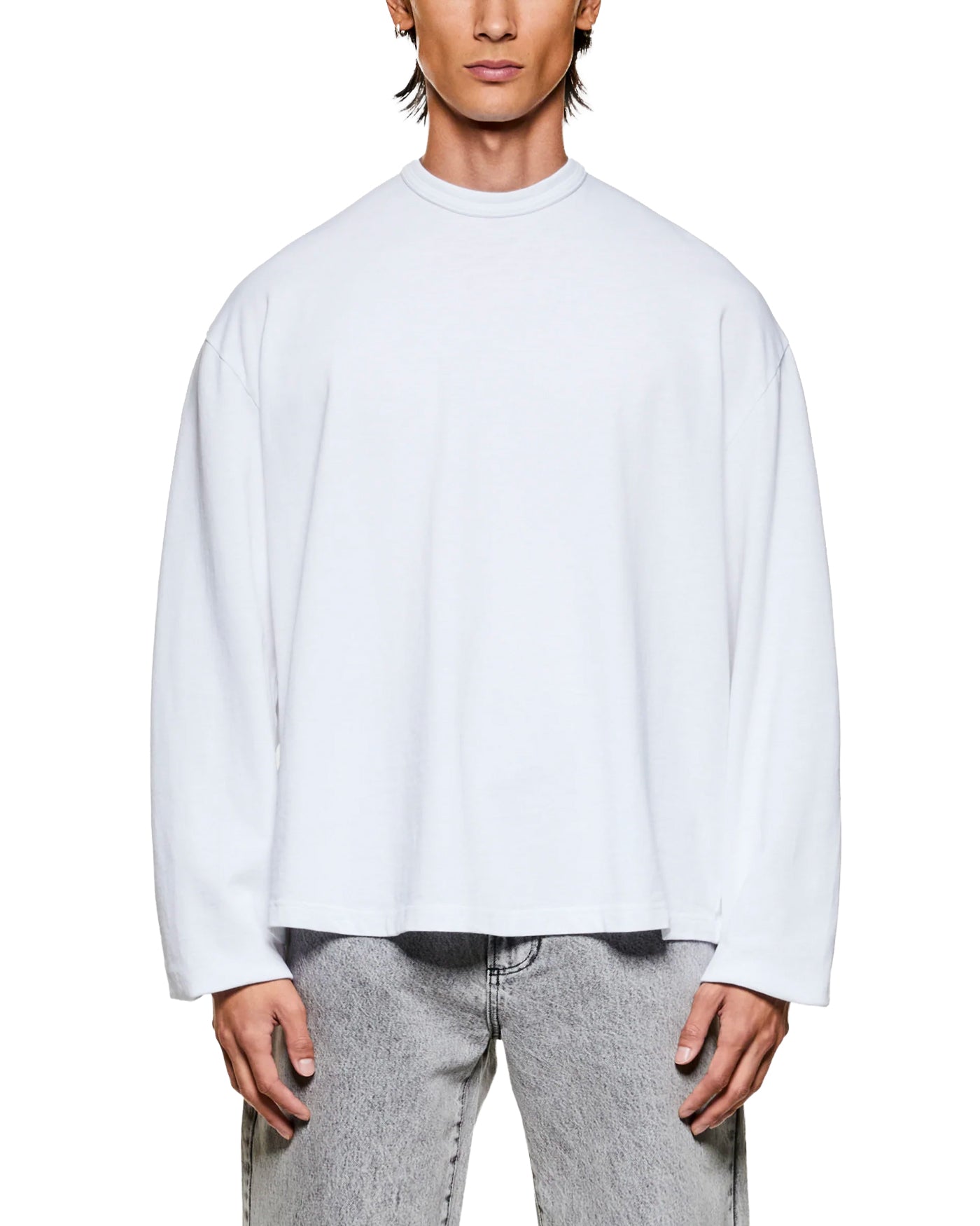 220 GSM SLUB LONG SLEEVE WHITE
